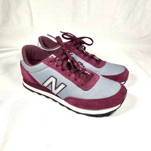 New Balance 501 Gray Maroon Burgundy Men's Size 10.5 Great condition ML501SRA